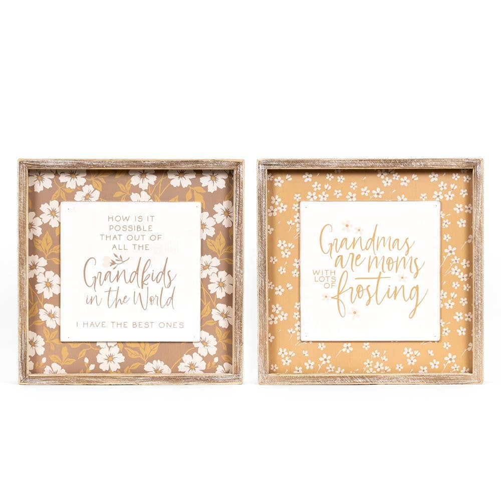 11891 - 13x13 wood frame (GRANDKIDS/FROSTING)  Mother's Day